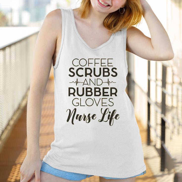 Coffee And Rubber Gloves Nurse Women Tank Top