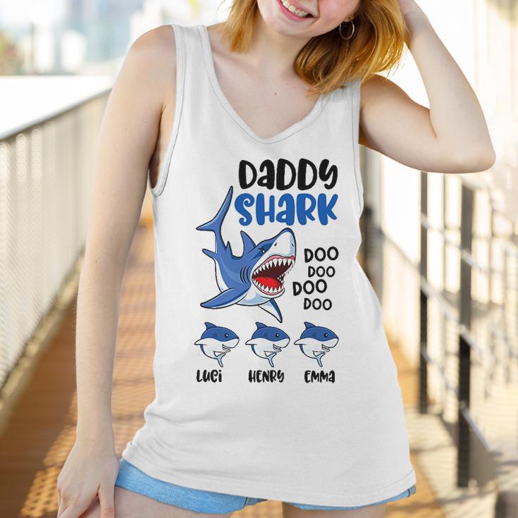 Daddy Shark Family Name Best Christmas Gifts For Dad Women Tank Top