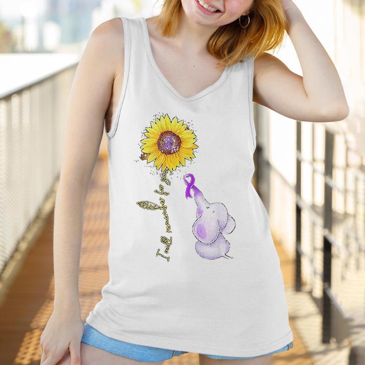 Elephant I Will Remember For You Sunflower Alzheimer Women Tank Top