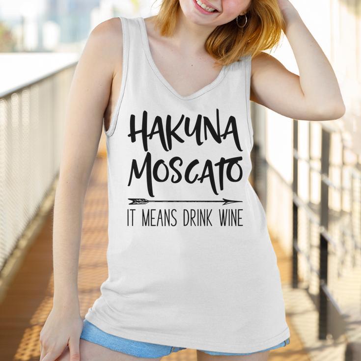 Hakuna Moscato It Means Drink Wine Gift Women Tank Top