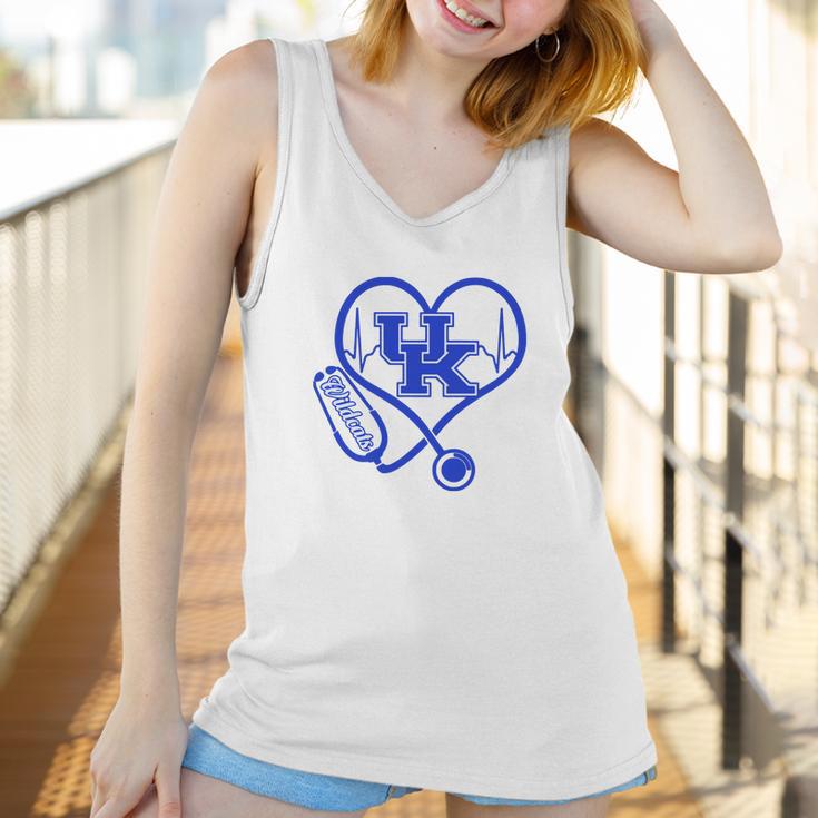 Heartbeat Love Kentucky Wildcats Nurse Women Tank Top