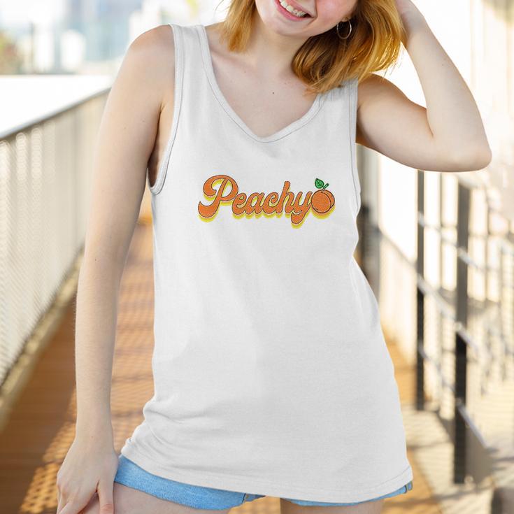 Just Peachy For Womens 70S Retro Summer Outfits Tops Peachy Graphic Women Tank Top