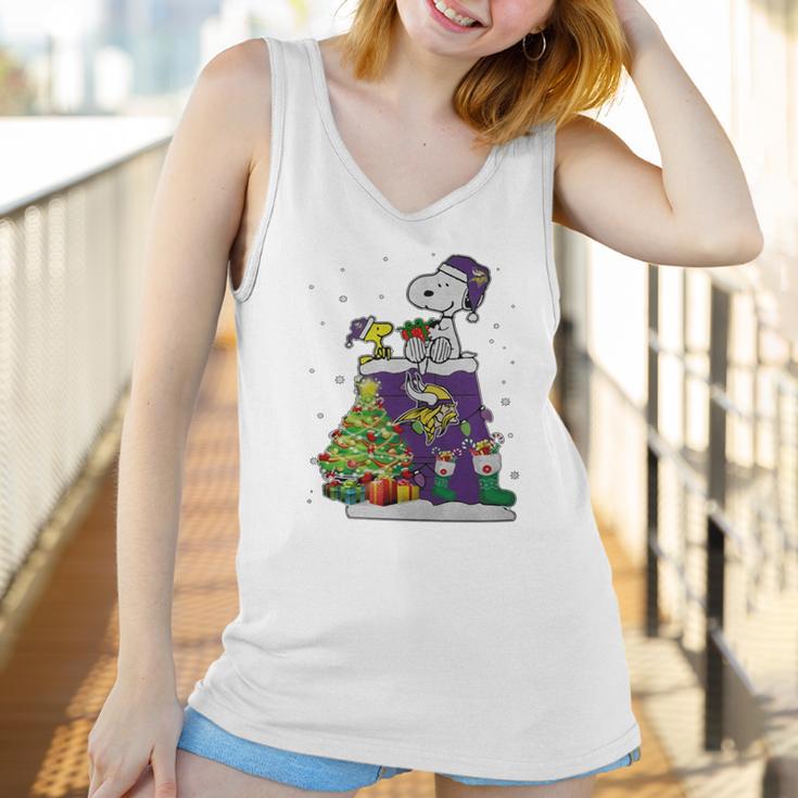 Minnesota Vikings Christmas Tree Women Tank Top