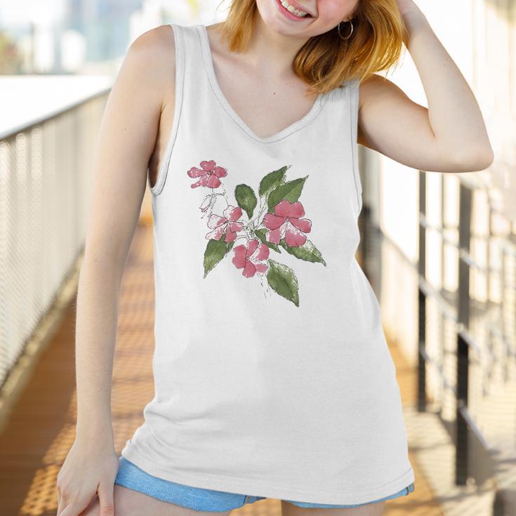 Pink Sultana Floral By Hannah Borger Overbeck Women Tank Top