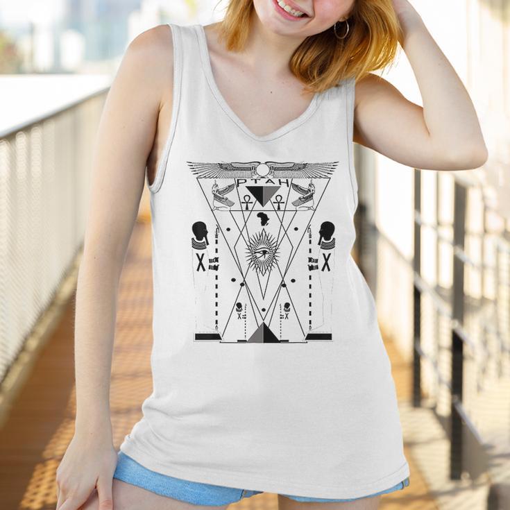 Ptah Egyptian God Sacred Geometry Science Kemetic Women Tank Top