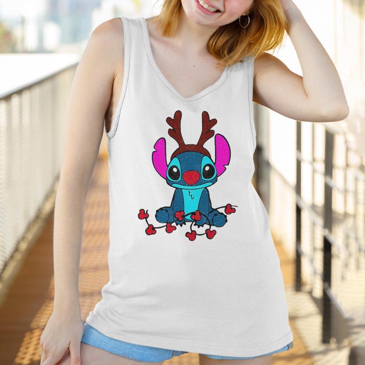 Reindeer Stitch Merry Christmas Women Tank Top