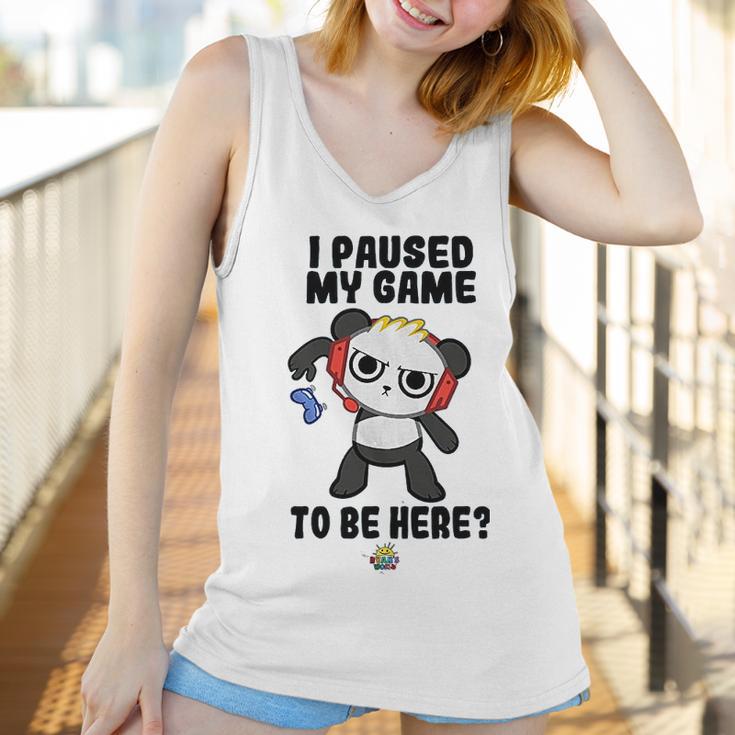 Ryans World Combo Panda I Paused My Game To Be Here Boys Women Tank Top