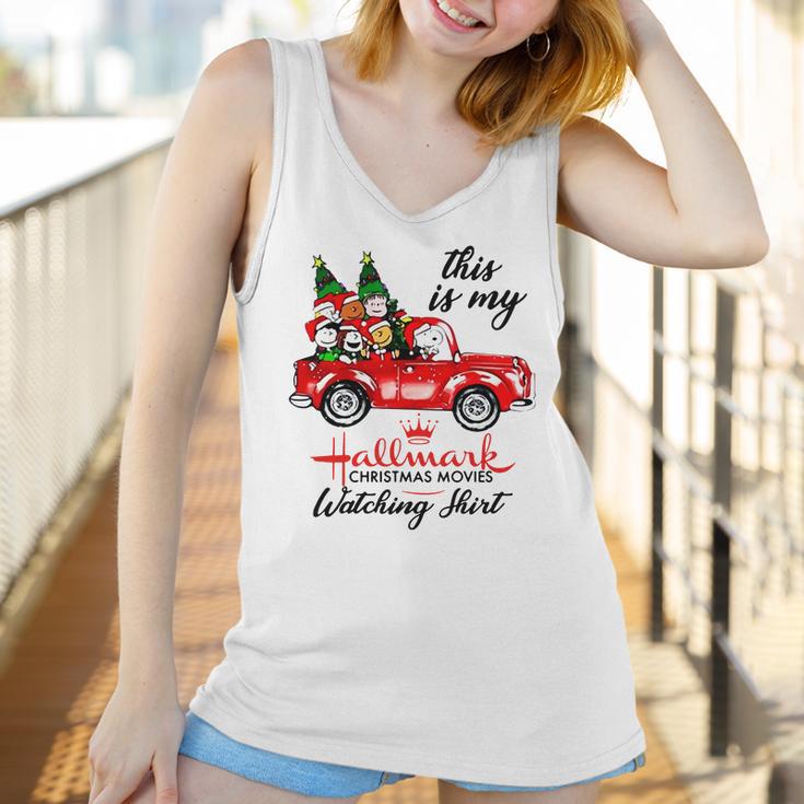 Snoopy Hallmark Christmas Movie Watching Women Tank Top