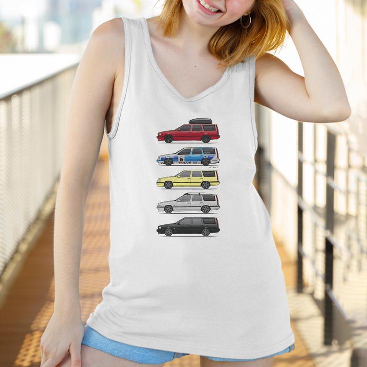 Stack Of Volvo 850R T5 Wagons Womens T-Shirts Women Tank Top