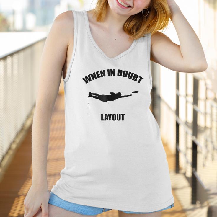 When In Doubt Layout Ultimate Frisbee Sports Women Tank Top