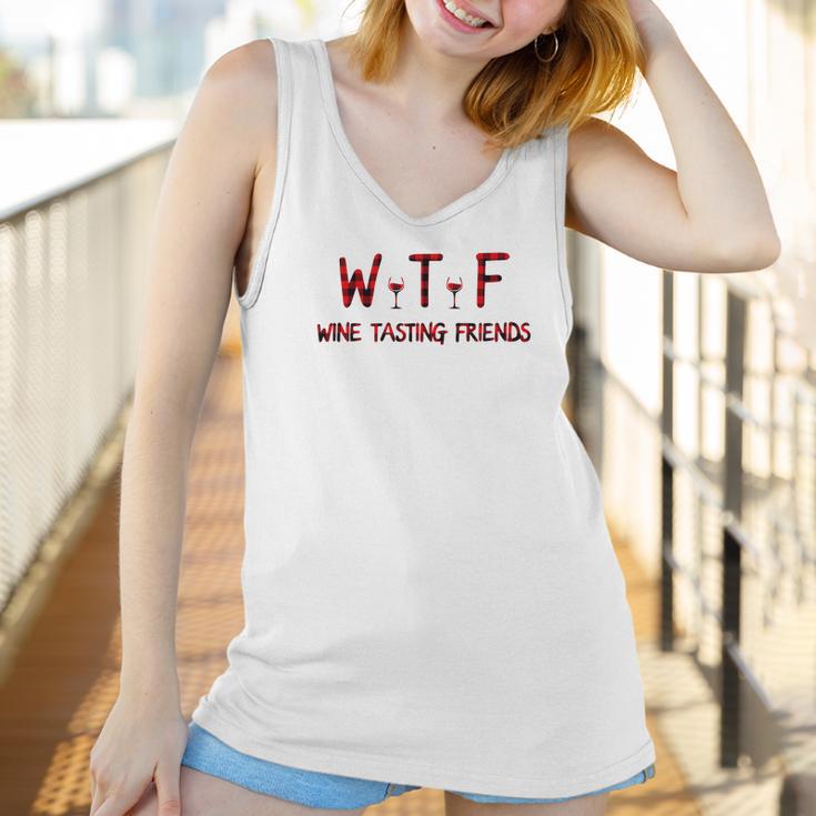 Wtf Wine Tasting Friends Funny Wine Lover Gifts Women Tank Top