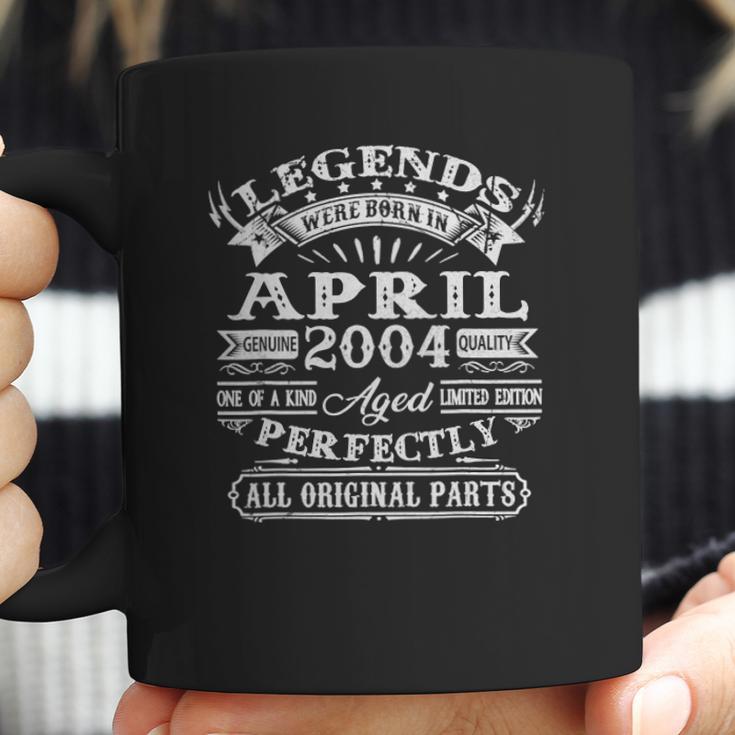 18 Years Old Gifts Legends Born In April 2004 18Th Birthday Coffee Mug