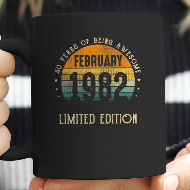 1982 Birthday Gifts For Men February 40 Years Old 40Th Bday Coffee Mug