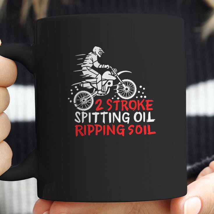 2 Stroke Spitting Oil Ripping Soil Dirt Bike Motocross Gift Coffee Mug