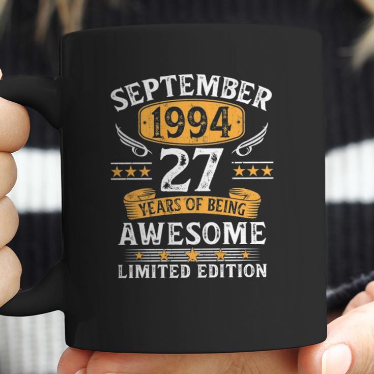 27 Years Old Birthday Vintage September 1994 Limited Edition Coffee Mug