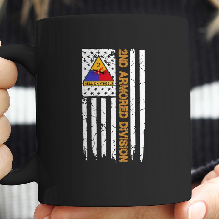 2Nd Armored Division American Flag Tshirt Coffee Mug