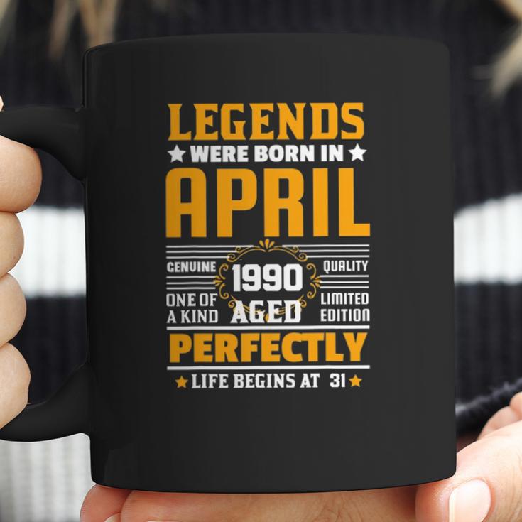 31 Years Old Birthday Awesome Since April 1990 31St Birthday Coffee Mug