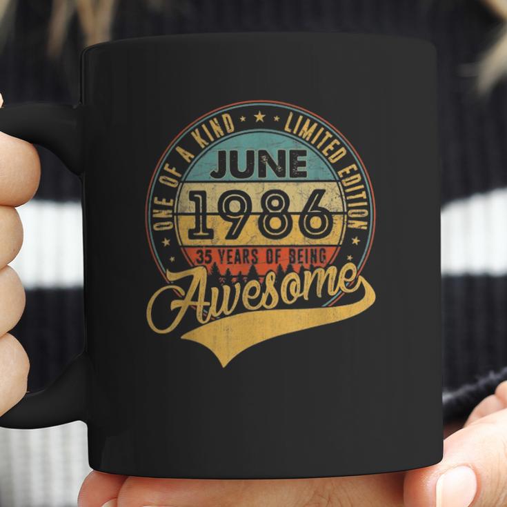 35Th Birthday Gifts 35 Years Old Retro Born In June 1986 Ver2 Coffee Mug