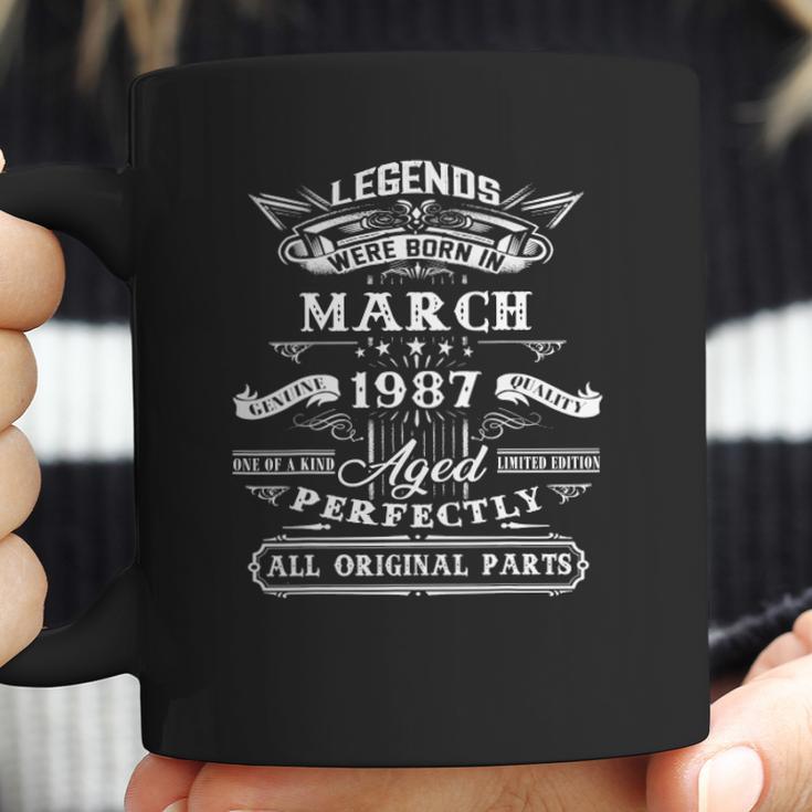 35Th Birthday Gift For Legends Born March 1987 35 Years Old Coffee Mug