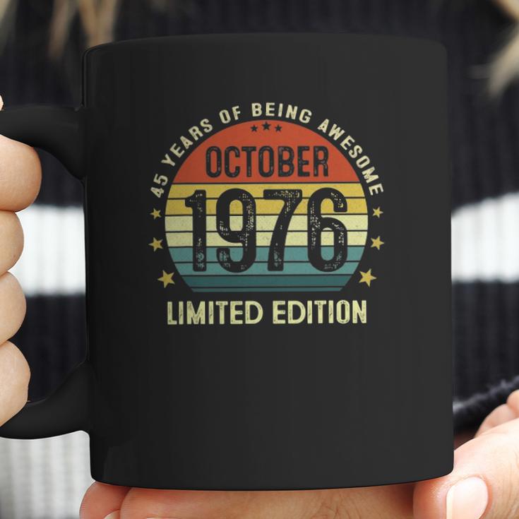 45 Years Old Birthday Vintage October 1976 Limited Edition Coffee Mug