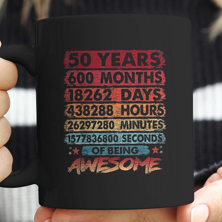 50Th Birthday 50 Years Old Vintage Retro 600 Months Birthday Coffee Mug