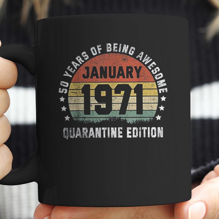 50Th January 1971 Vintage Birthday Gift Coffee Mug