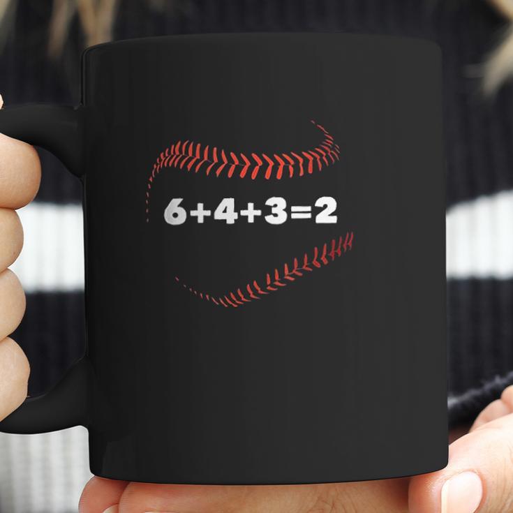 6 4 3 2 Double Play Baseball Player Gift Baseball Saying Coffee Mug