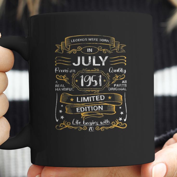 70Th Birthday Legends Were Born July 1951 70 Years Old Coffee Mug