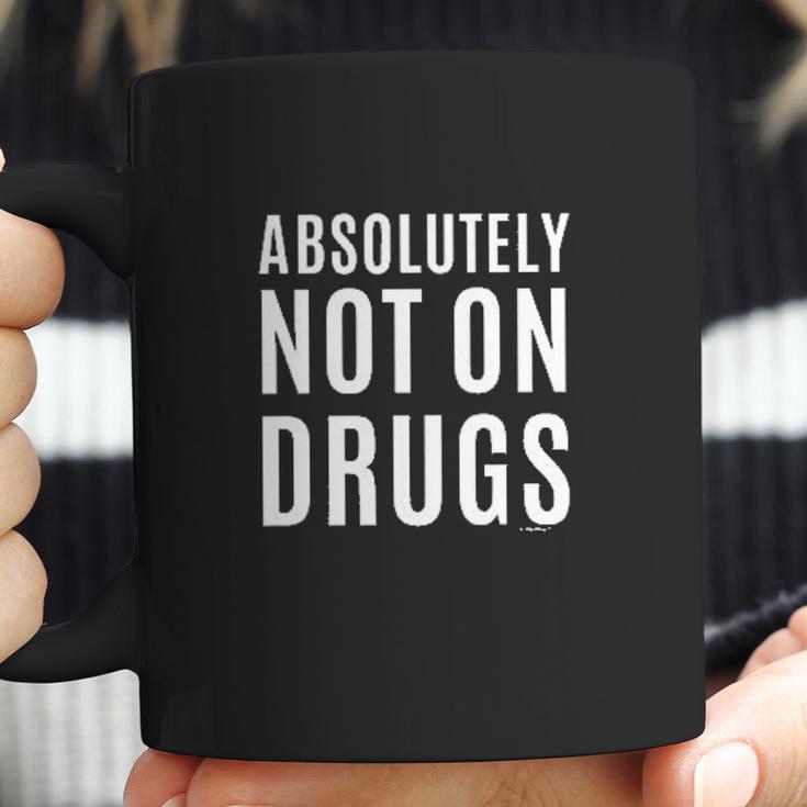 Absolutely Not On Drugs Funny Rave Dubstep Festival Coffee Mug