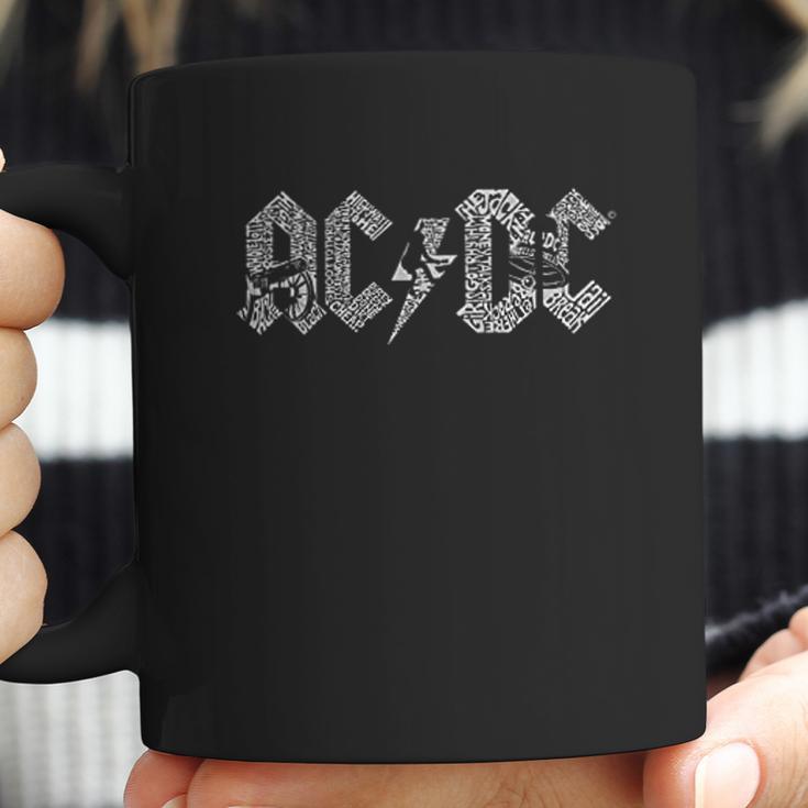 Acdc Song Title Word Art Coffee Mug