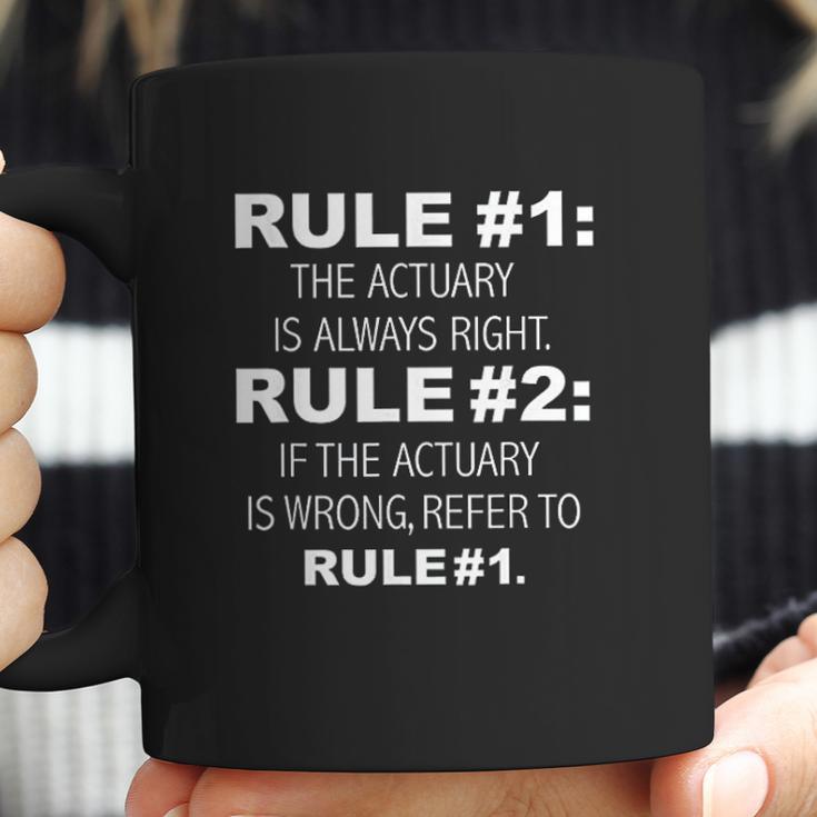 Actuary Is Always Right Never Wrong Funny Actuaries Coffee Mug