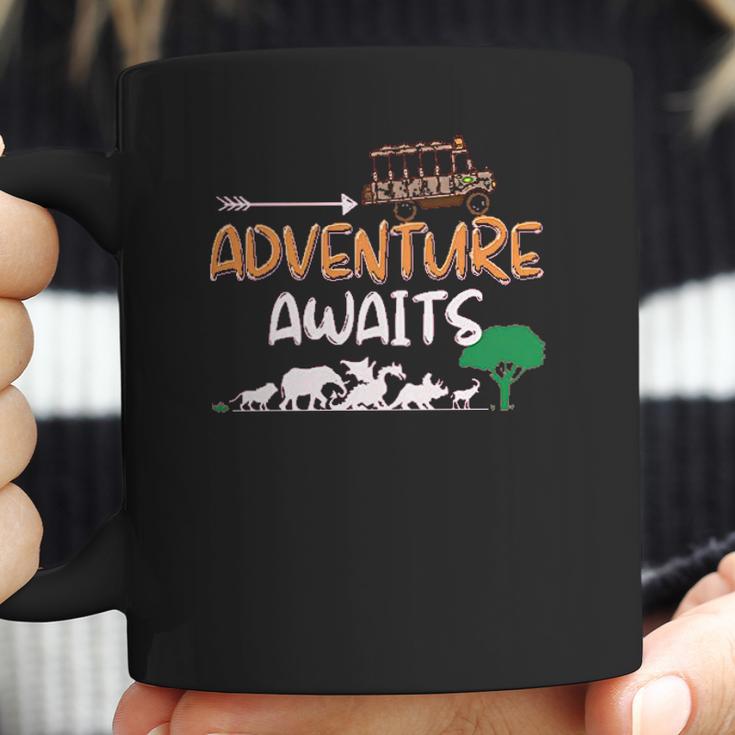 Adventure Awaits Travel Into The Wild Animal Kingdom Safari Coffee Mug