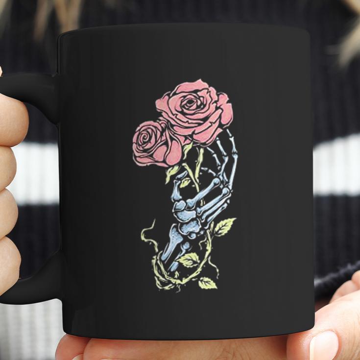 Aesthetic Skeleton Hand Rose Pastel Goth Dark Gothic Coffee Mug