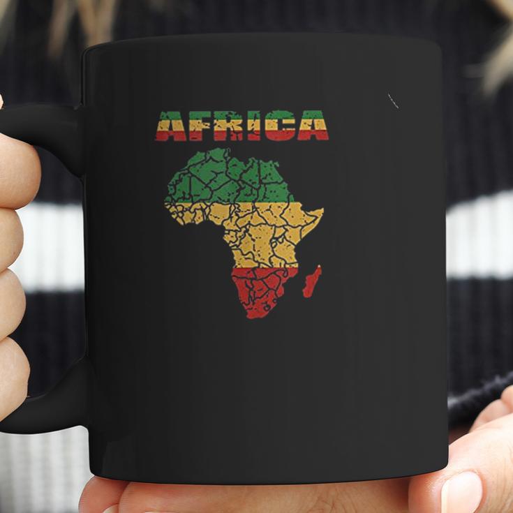 African Continent Afro American Reggae Flag Coffee Mug