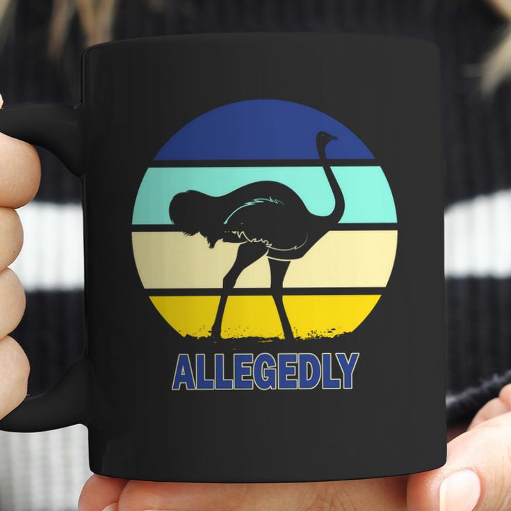 Allegedly Ostrich Retro Logo Coffee Mug