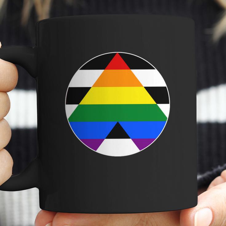 Ally Flag Circle Pyramid Pride Coffee Mug