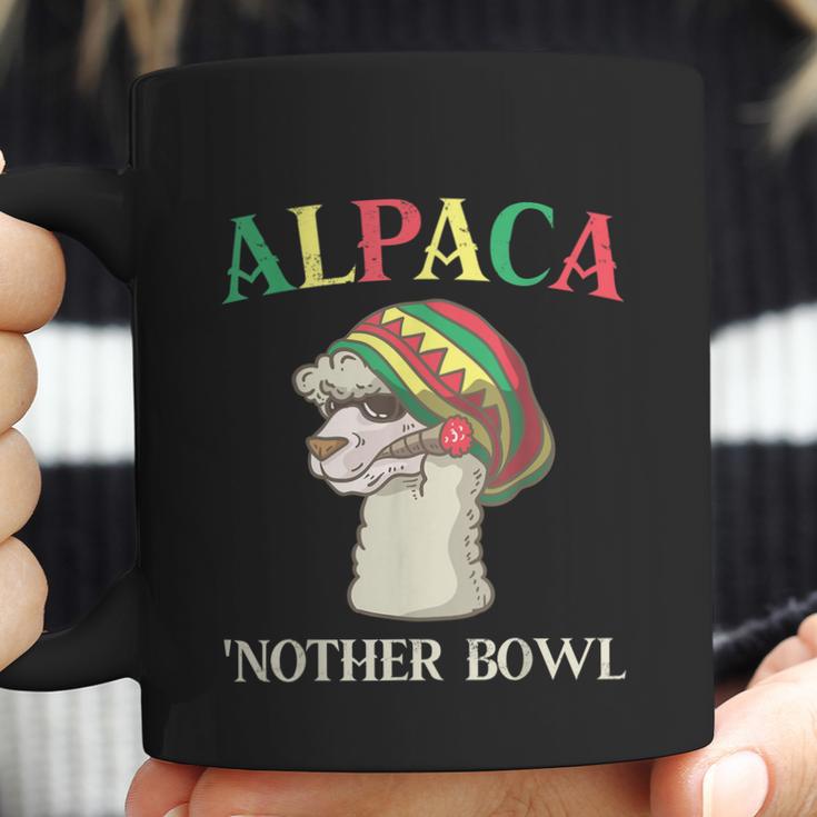 Alpaca Nother Bowl Weed Smoking Llama Cannabis Leaf Stoner Graphic Design Printed Casual Daily Basic Coffee Mug