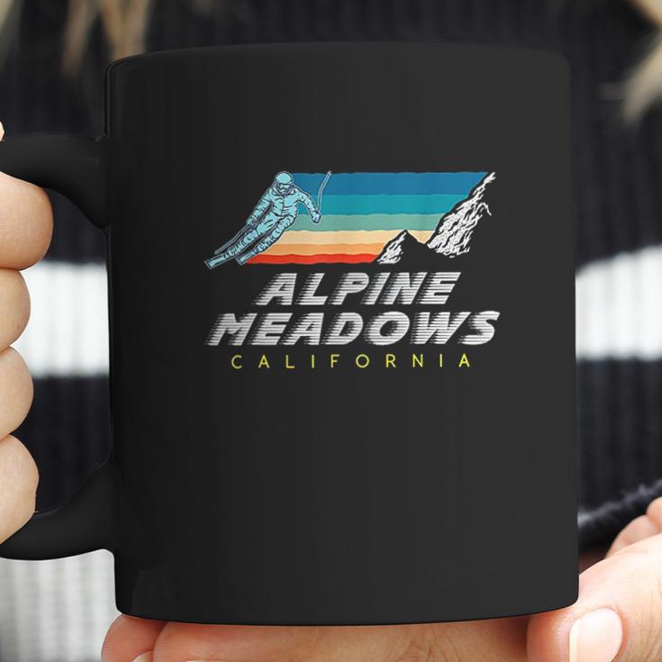 Alpine Meadows California Usa Ski Resort 1980S Retro Coffee Mug