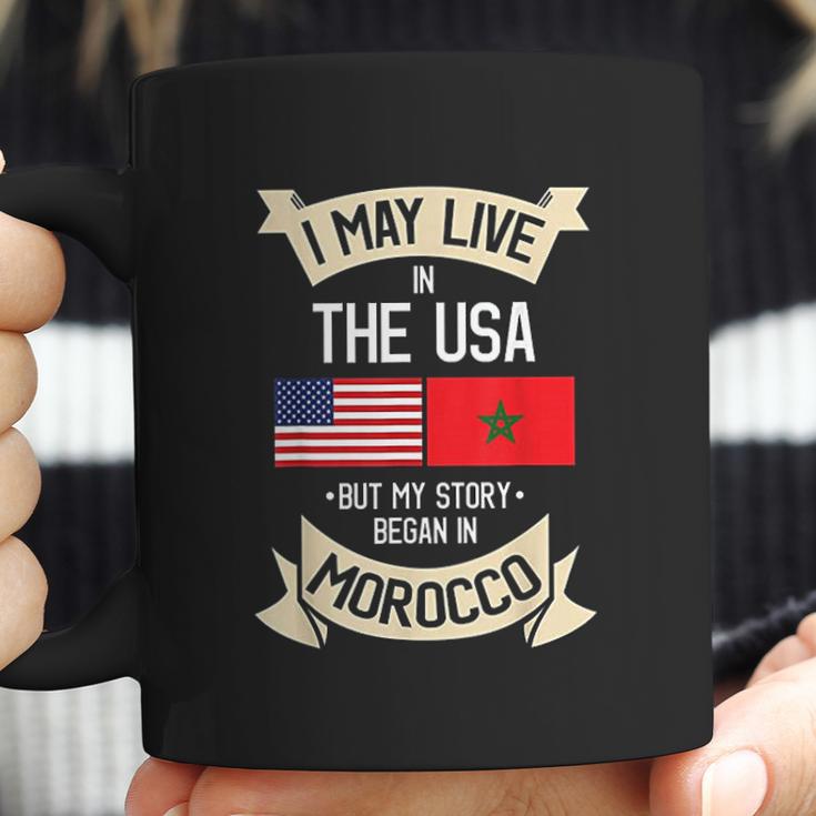 American Flag Morocco Moroccan Roots Gifts Coffee Mug