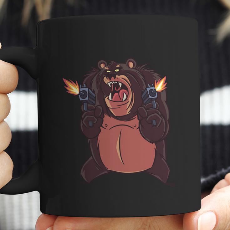 Angry Bear Shooting Coffee Mug