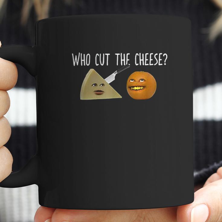 Annoying Orange Who Cut The Cheese Coffee Mug