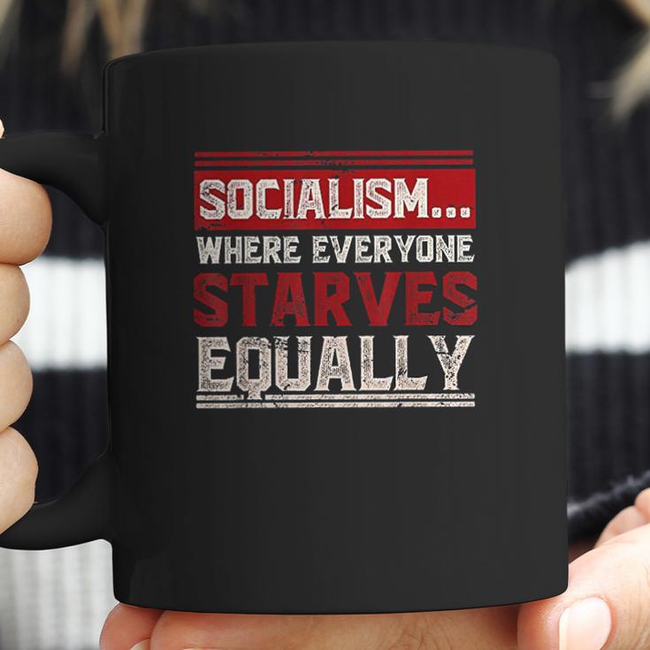 Anti Communist Libertarian Capitalist Gift Anti Socialism Coffee Mug