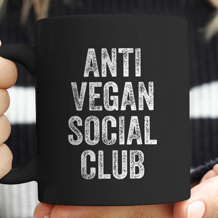 Anti Vegan Social Club Funny Meat Eater Carnivore Coffee Mug