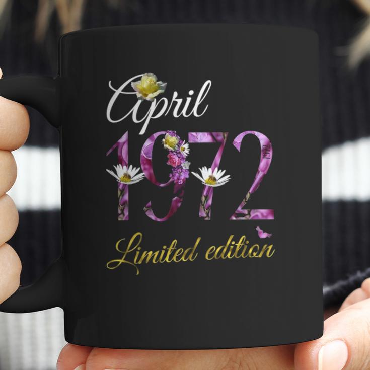 April 1972 Tee - 50 Years Old Floral 1972 50Th Birthday Gift Coffee Mug