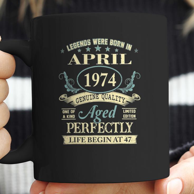 April 1974 47Th Birthday Gift 47 Years Old Men Women Coffee Mug