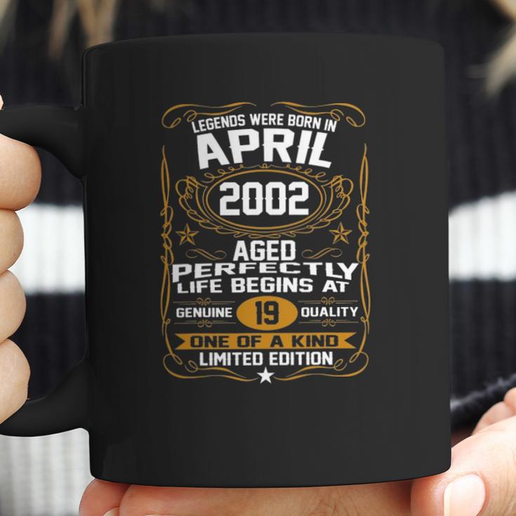 April 2002 19Th Birthday Gift 19 Years Old Men Women Coffee Mug