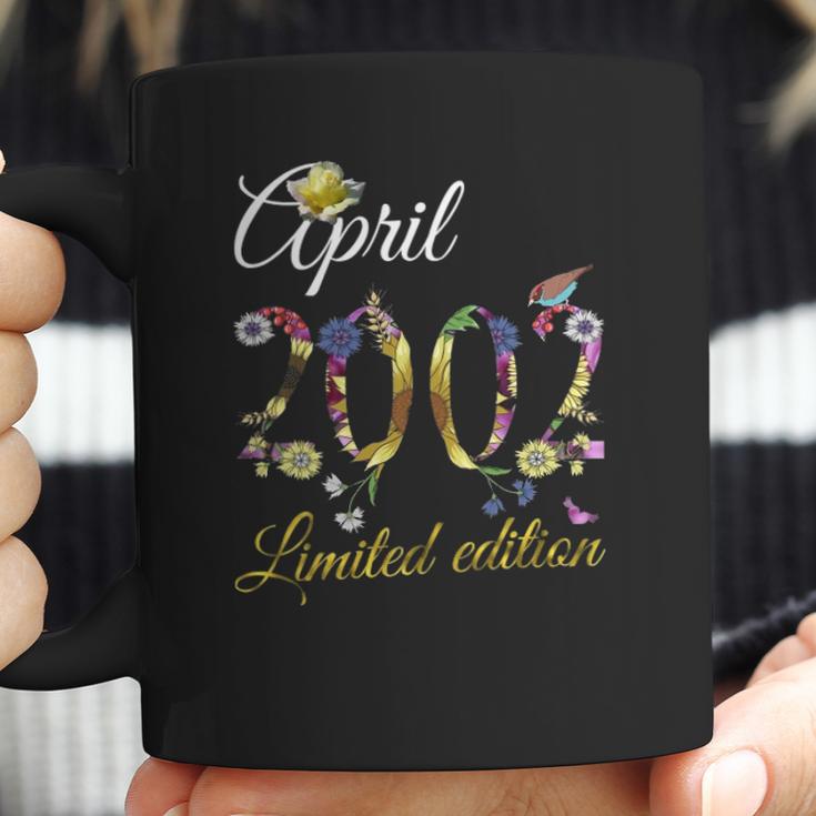 April 2002 20 Years Old Sunflower Floral 20Th Birthday Gift Coffee Mug