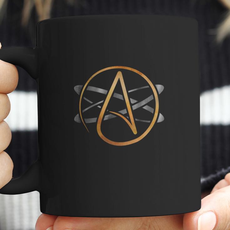 Atheist Logo Atheism Symbol Science Atom Agnostic T-Shirt Coffee Mug