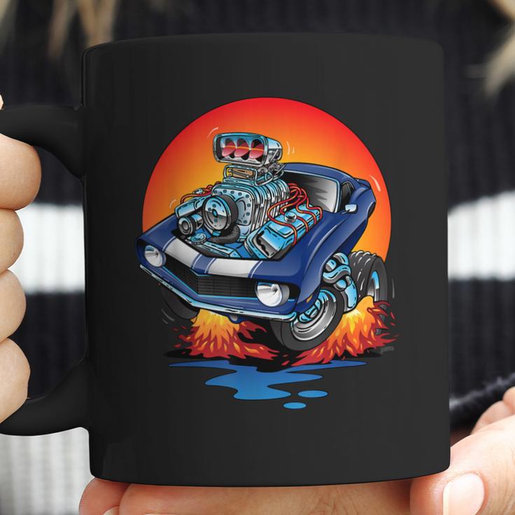 Awesome Classic Sixties Muscle Car Funny Hot Rod Cartoon Coffee Mug