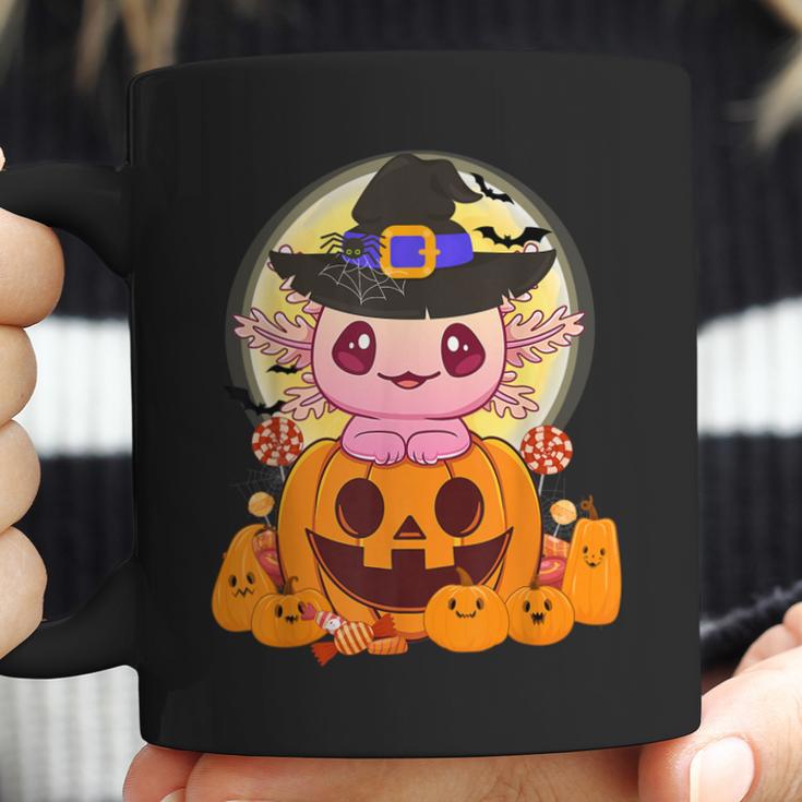 Axolotl Halloween Costume Pumpkin Pastel Goth Kawaii Anime Men Women T-Shirt Graphic Print Casual Unisex Tee Coffee Mug